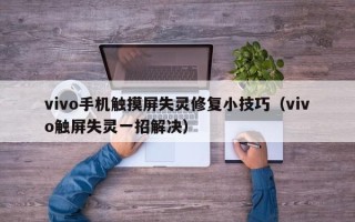 vivo手機觸摸屏失靈修復小技巧（vivo觸屏失靈一招解決）