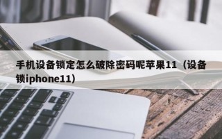 手機(jī)設(shè)備鎖定怎么破除密碼呢蘋果11（設(shè)備鎖iphone11）
