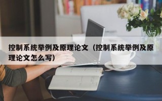 控制系統舉例及原理論文（控制系統舉例及原理論文怎么寫）
