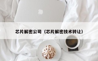 芯片解密公司（芯片解密技術轉讓）