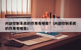 內部控制系統的作用有哪些?（內部控制系統的作用有哪些）