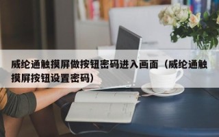威綸通觸摸屏做按鈕密碼進入畫面（威綸通觸摸屏按鈕設置密碼）
