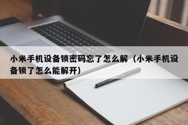 小米手機設(shè)備鎖密碼忘了怎么解（小米手機設(shè)備鎖了怎么能解開）-第1張圖片-晉江速捷自動化科技有限公司